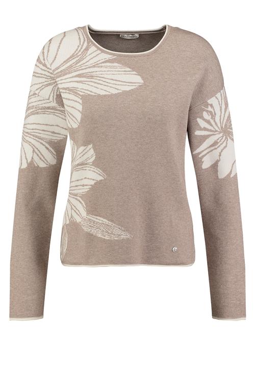 Key Largo Pullover 'Scarlet'  brokade / hvid