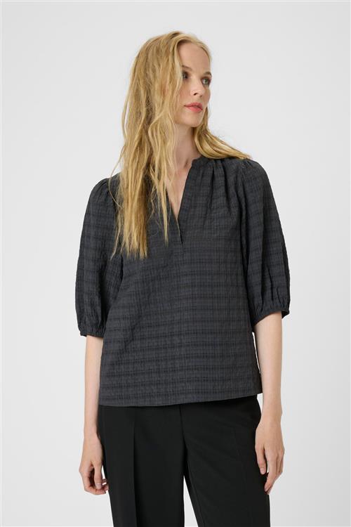 KAREN BY SIMONSEN Bluse  røgblå / natblå