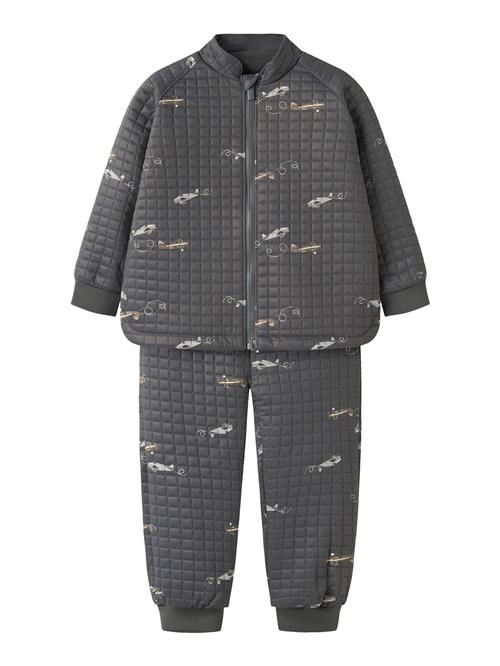 NAME IT Funktionsjakkesæt  brun / lysegrå / mørkegrå