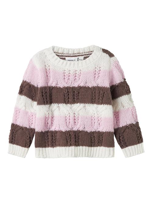 NAME IT Pullover  umbra / lilla / hvid