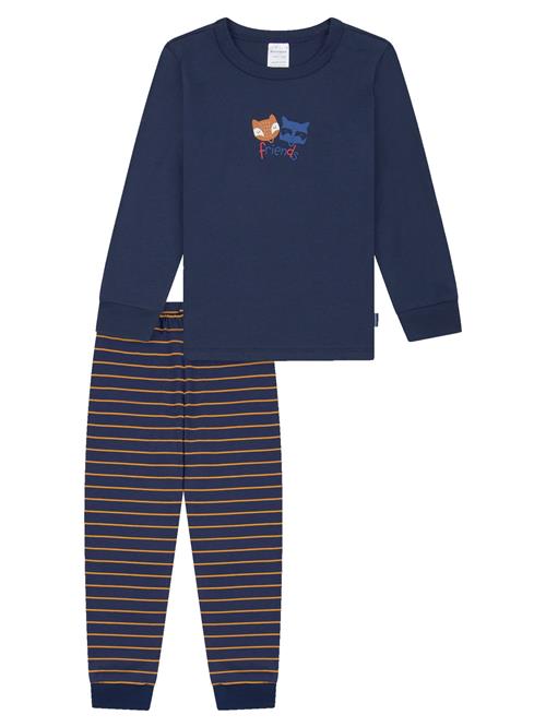 SCHIESSER Nattøj 'Boys World'  navy / curry