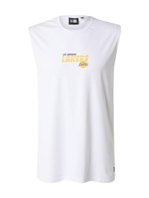 NEW ERA Bluser & t-shirts 'NBA ESSENTIALS'  gul / mørkelilla / hvid