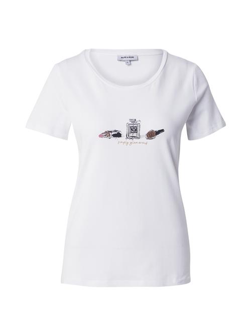 MORE & MORE Shirts  brun / gammelrosa / sort / hvid