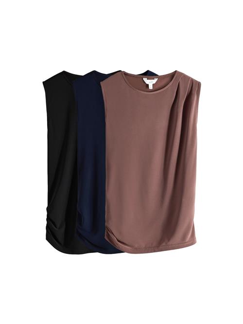 The Set Overdel  navy / brun / sort