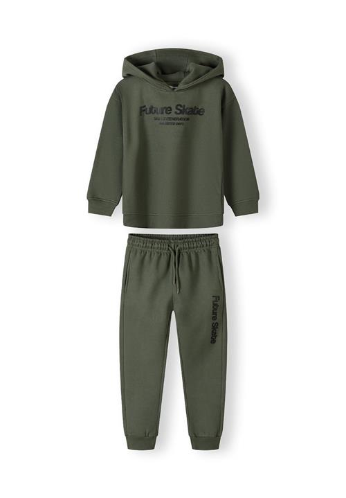 MINOTI Joggingdragt  mørkegrøn / sort