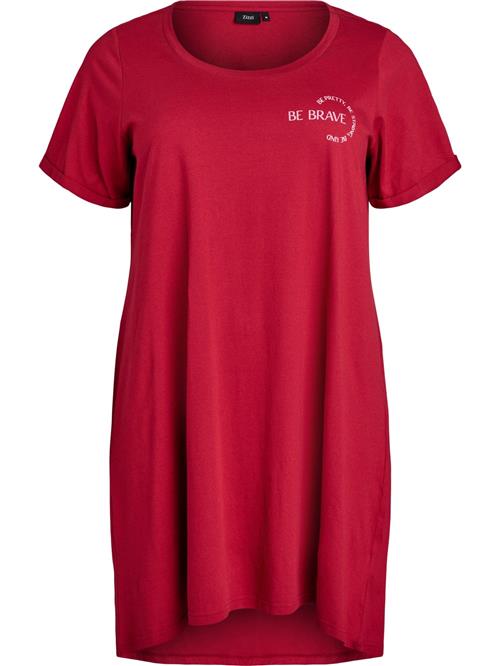 Zizzi Natskjorte 'MALLY'  lyserød / rød