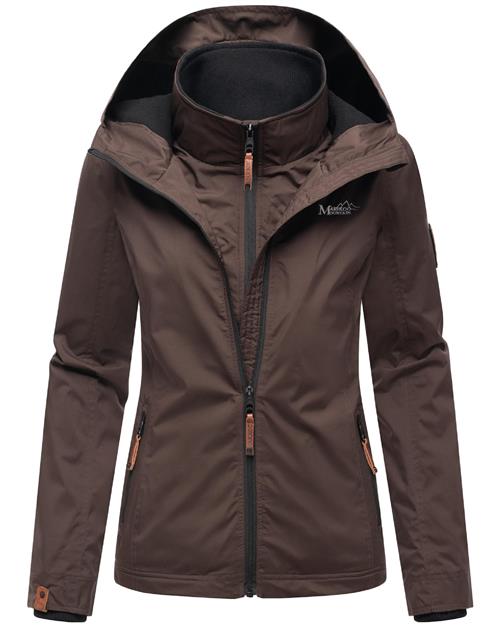 MARIKOO Funktionsjakke 'Erdbeere'  brun / hvid