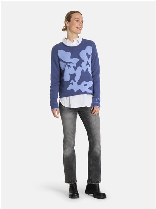 LIEBLINGSSTÜCK Pullover 'Sarai'  lyseblå / mørkeblå