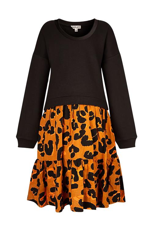 happy girls Kjole  orange / sort