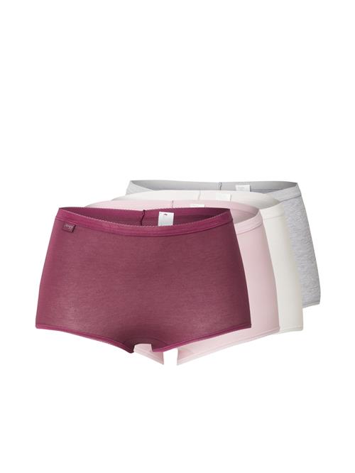 SLOGGI Panty 'Basic+'  grå-meleret / rosé / vinrød / hvid