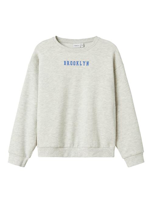 NAME IT Sweatshirt 'NKFNEVEA'  blå / grå-meleret