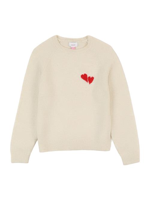 Vero Moda Girl Pullover 'VMBam'  rød / offwhite