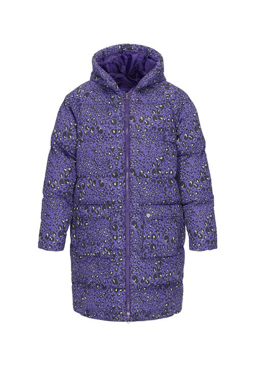 MYMO Overgangsfrakke  lysegul / lilla / sort