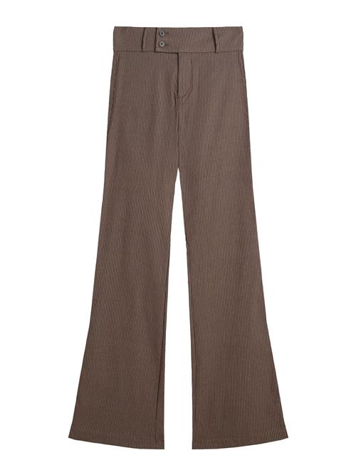 Bershka Bukser  choko / hvid