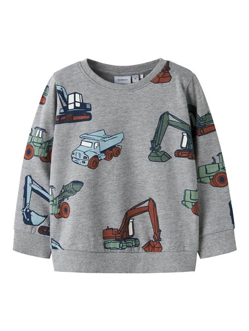 NAME IT Sweatshirt 'NMMNenean'  lyseblå / rustbrun / grå-meleret / gran