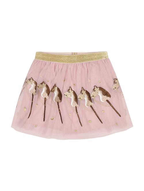 Hust & Claire Nederdel 'Ninna Horse'  beige / mørkebrun / lyserød / hvid