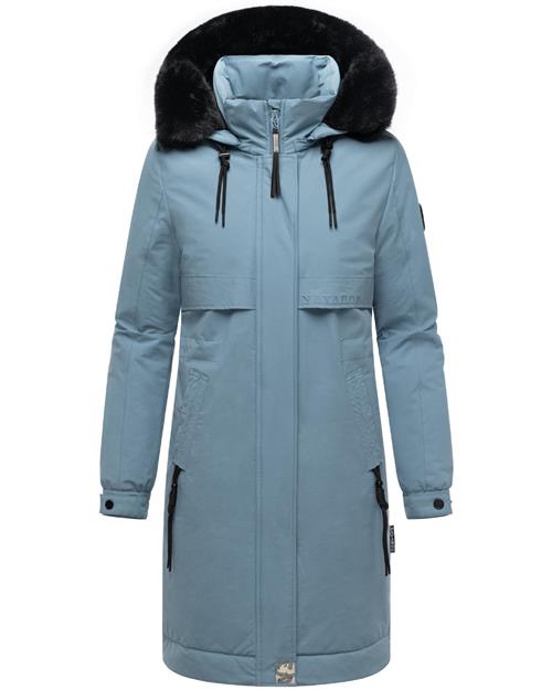 NAVAHOO Overgangsfrakke 'Kaltwetterretter 14'  lyseblå / sort