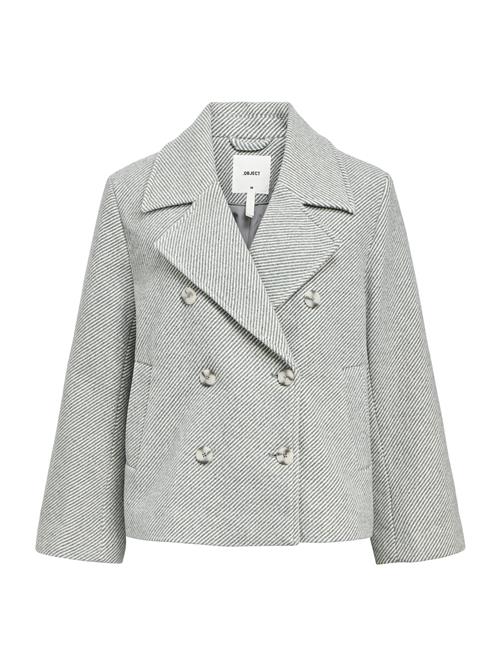 OBJECT Overgangsjakke 'OBJKeily'  grå-meleret / hvid