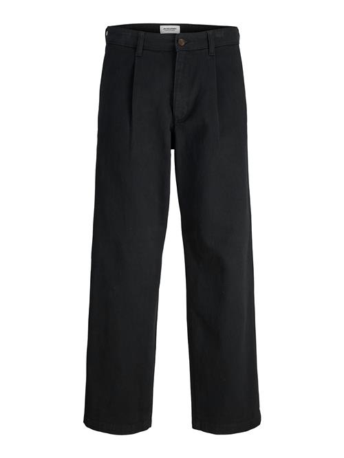 JACK & JONES Bukser med lægfolder 'JPSTBILL RHINE'  sort