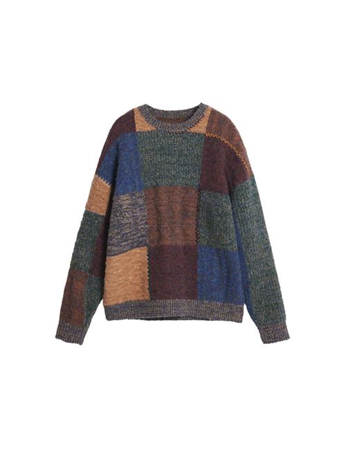 Desigual Sweatshirt  blå / karamel / mørkegrøn / bordeaux