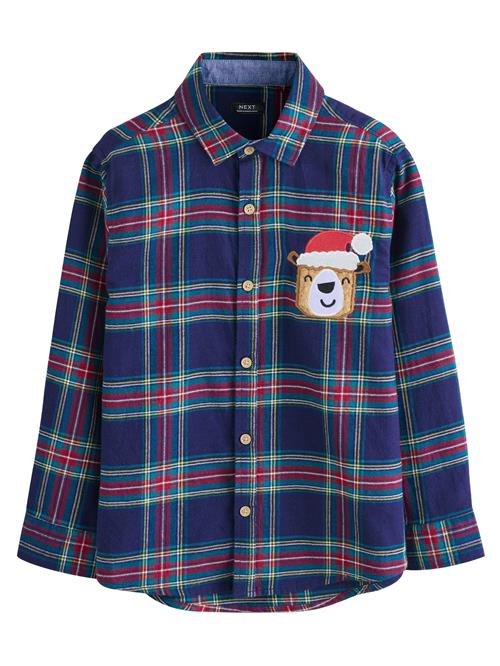 Next Skjorte  navy / grøn / rød / hvid