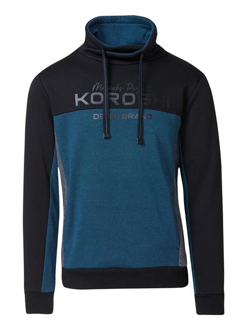KOROSHI Sweatshirt  blå / sort