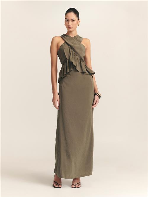 St MRLO Festkjole 'Aloe'  brun