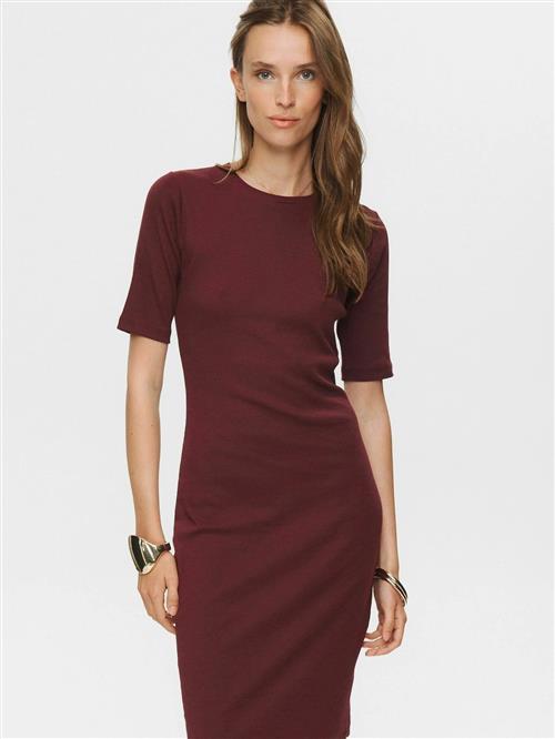 NÜMPH Kjole 'NURILEY'  vinrød