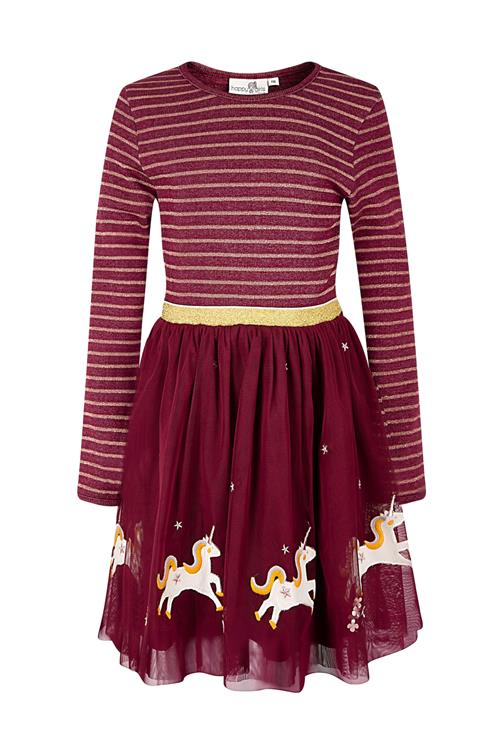 happy girls Kjole  guld / bær / orange / hvid
