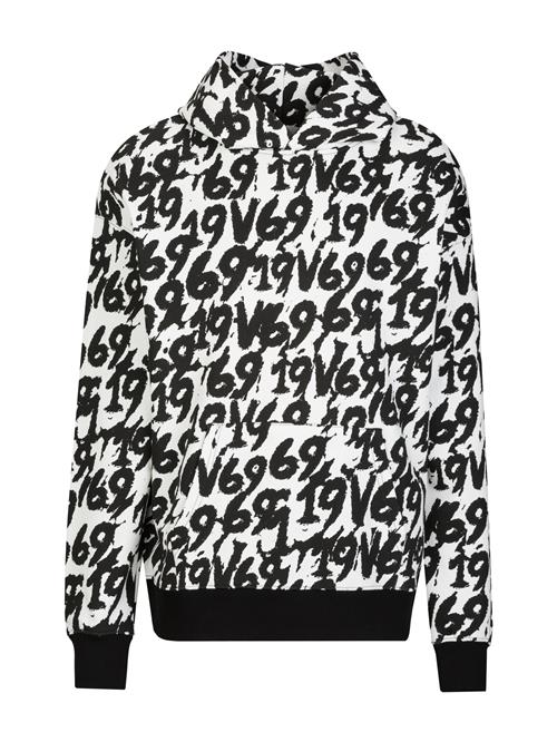 19V69 ITALIA Sweatshirt 'Quentino'  sort / hvid