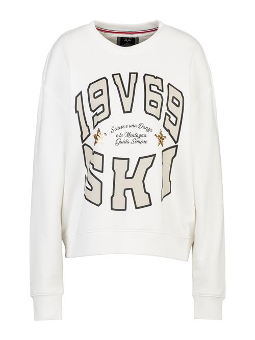 19V69 ITALIA Sweatshirt 'Sinja Wintergames'  beige / sort / offwhite