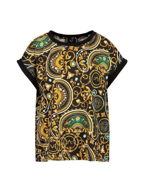 19V69 ITALIA Shirts 'Lulu New Baroque'  guld / smaragd / sort