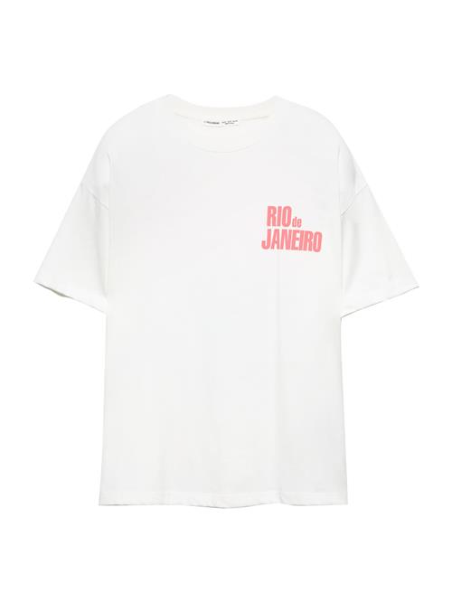 Pull&Bear Shirts 'RIO DE JANEIRO'  khaki / mørkegrøn / koral / hvid