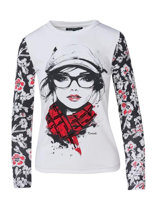 KOROSHI Shirts  rød / sort / hvid