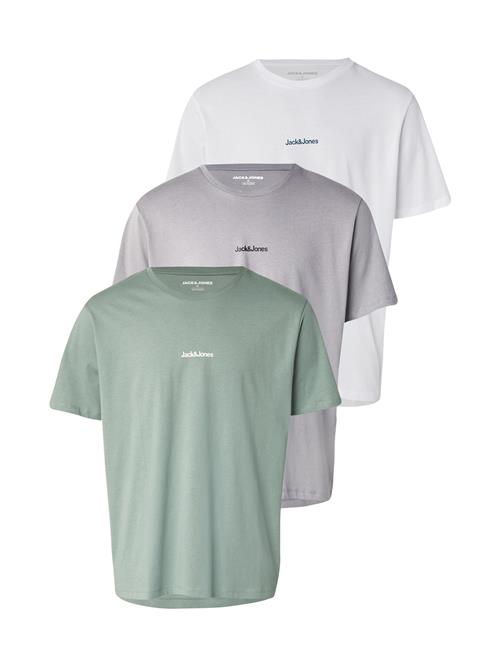 JACK & JONES Bluser & t-shirts 'JJMine'  gul / grå / mint / hvid