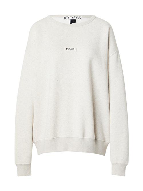 10Days Sweatshirt 'The Clean Statement'  lysegrå / sort