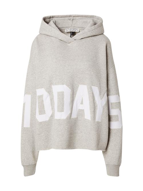 10Days Sweatshirt 'THE STATEMENT'  grå-meleret / hvid