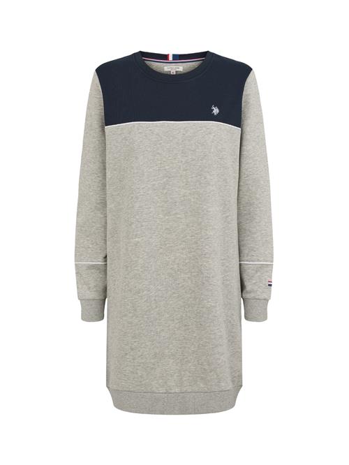 U.S. POLO ASSN. Kjole 'Katja'  grå-meleret / sort