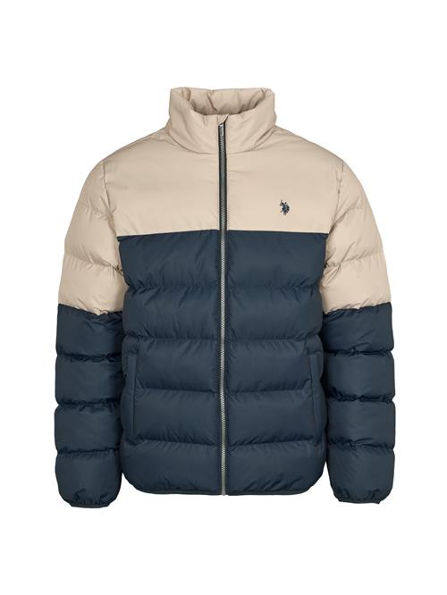 U.S. POLO ASSN. Overgangsjakke 'Aleks'  beige / blå