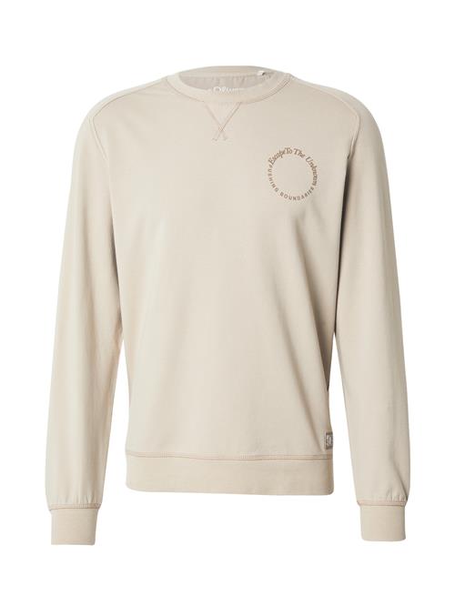s.Oliver Sweatshirt  beige / brokade