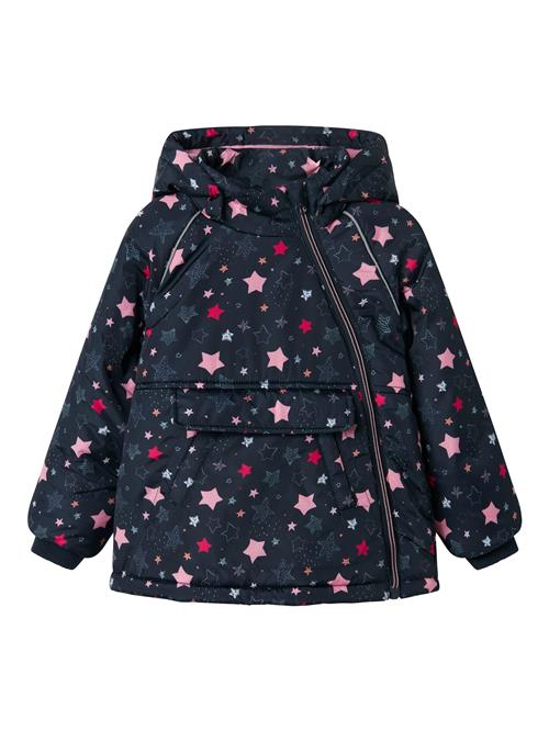 NAME IT Overgangsjakke 'NMFMicco'  safir / lyseblå / rød / hvid