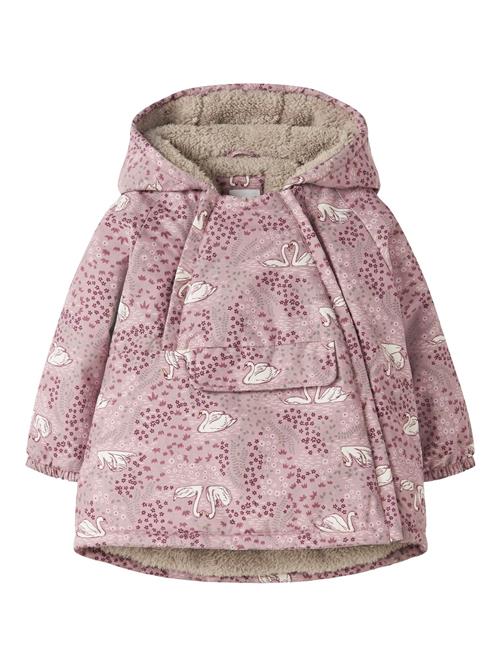 NAME IT Funktionsjakke 'NBFSNOW05'  pastelgrøn / lyserød / mørk pink / hvid