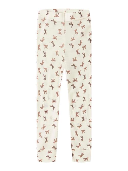 NAME IT Leggings  antracit / magenta / hvid