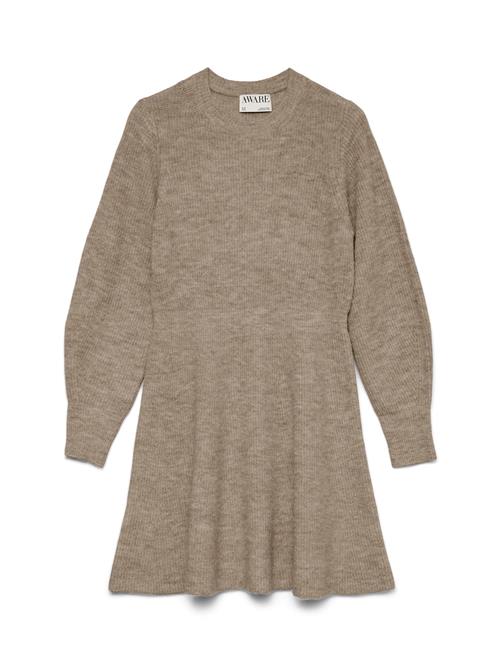 VERO MODA Strikkjole 'VMAWANGALINA'  mørkebeige