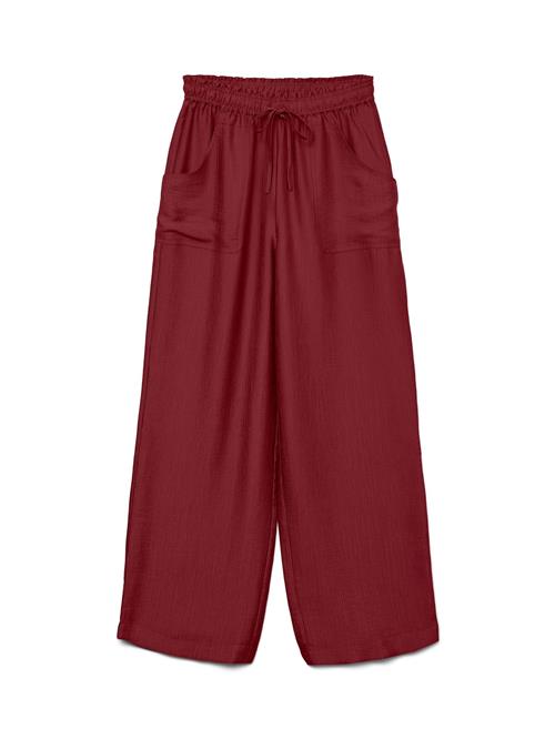 VERO MODA Bukser 'VMTOMA'  mørkerød