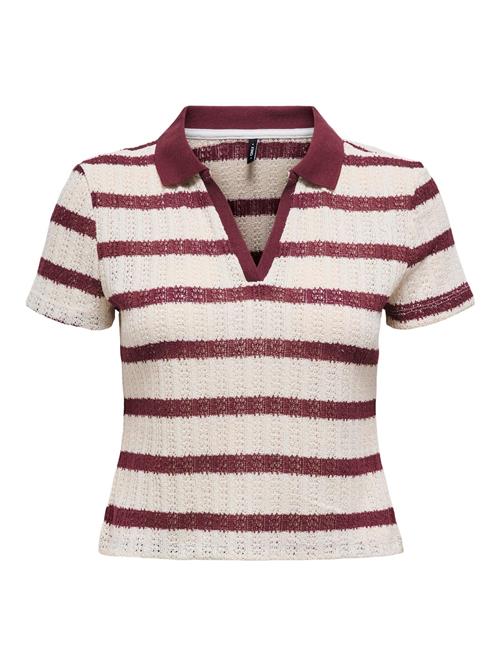 ONLY Shirts 'ONLHalia'  merlot / hvid