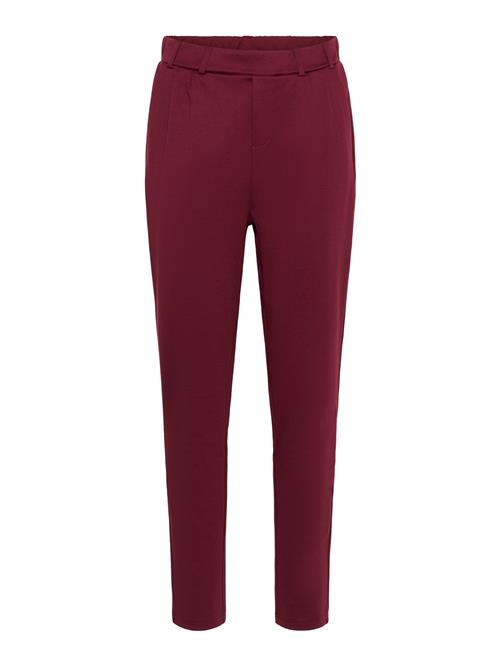 Kaffe Bukser med lægfolder 'Jenny'  burgunder