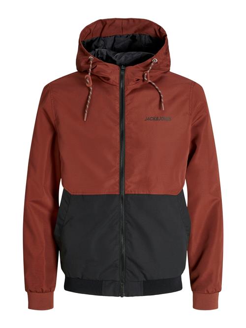 JACK & JONES Overgangsjakke 'JJERush'  brandrød / sort