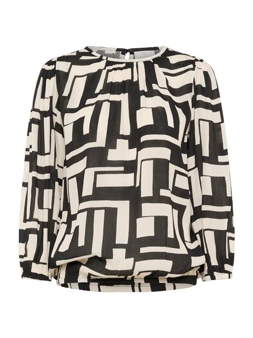 Kaffe Bluse 'KALorina Amber'  elfenben / sort