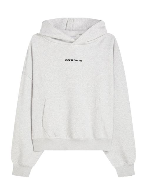 Bershka Sweatshirt  lysegrå / sort